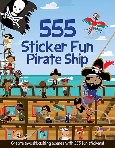 555 Sticker Fun Pirate Ship